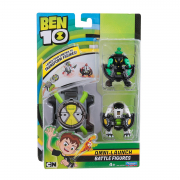 Ceas OMNITRIX lansator si 2 figurine de lupta - Cap de diamant + Ghiulea