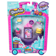 Shopkins, pachet 5 figurine, colectia Europa Purple