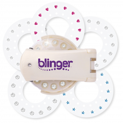 Blinger Aplicator cu 75 pietre - Argintiu