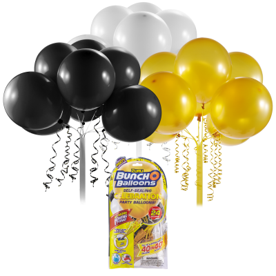 BUNCH O BALLOONS Party balloons Set Refill NEGRU/AURIU/ALB