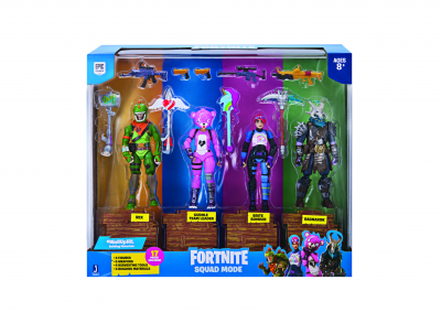 Set de joaca Fortnite Squad Mode cu 4 figurine si accesorii